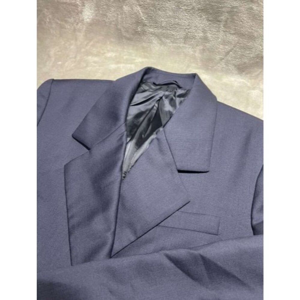 COS Blazer Men's Size EUR 42 Navy Blue Coat Wool Viscose Suit